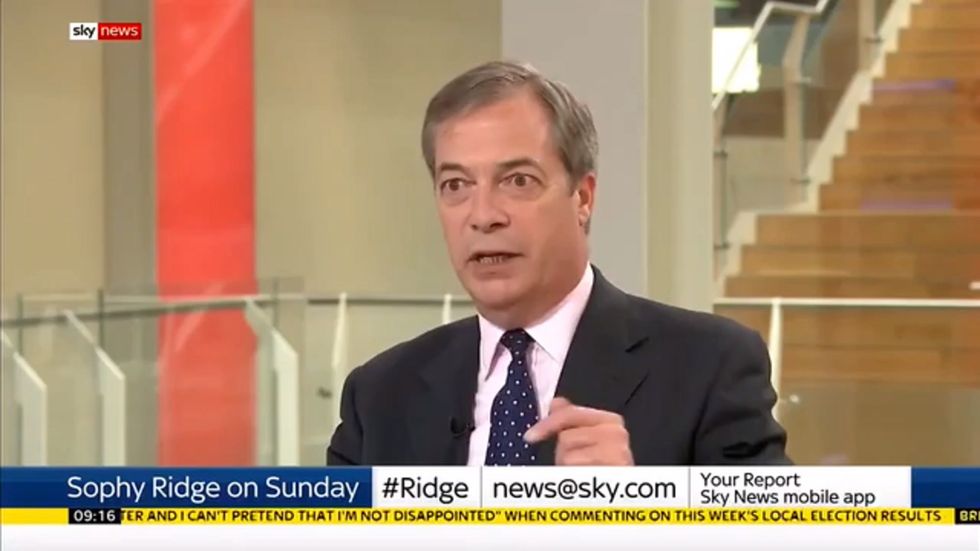 Nigel Farage challenges Jeremy Corbyn to a debate