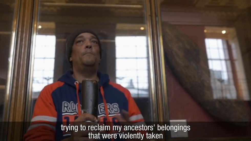 Protesters put pressure on British Museum to return ‘stolen’ items 