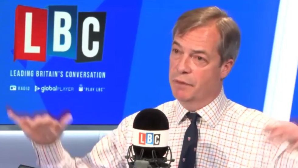 Nigel Farage struggles to answer question on Brexit Party funding