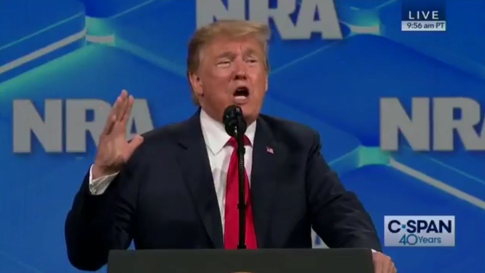 Donald Trump: 'We know that the only way to stop a bad guy with a gun is a good guy with a gun'