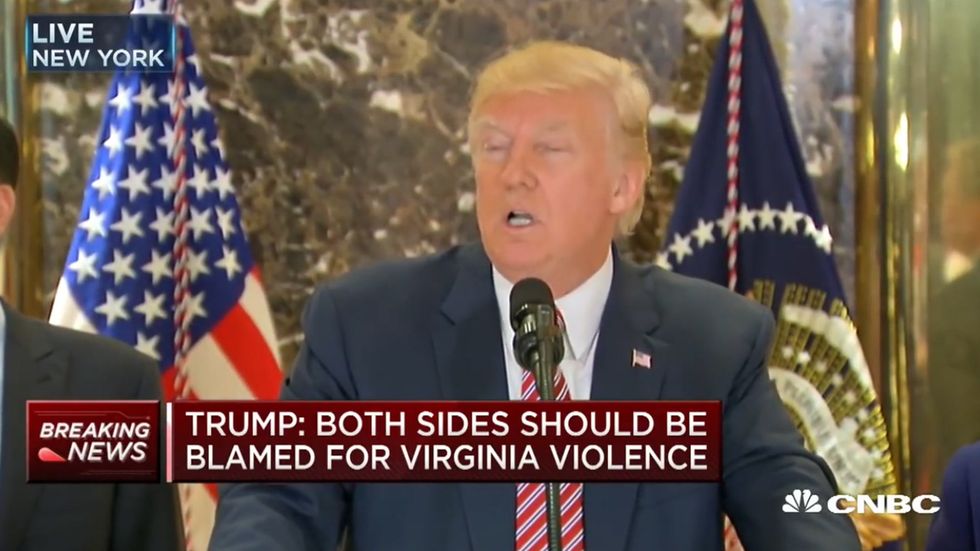 Charlottesville: Donald Trump says there were 'fine people on both sides'