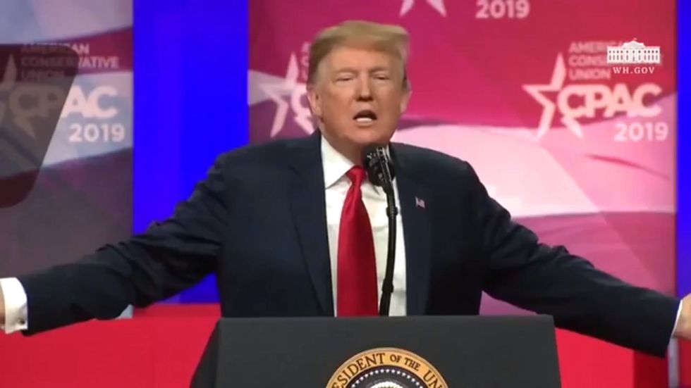 Donald Trump shares a no collusion megamix on Twitter