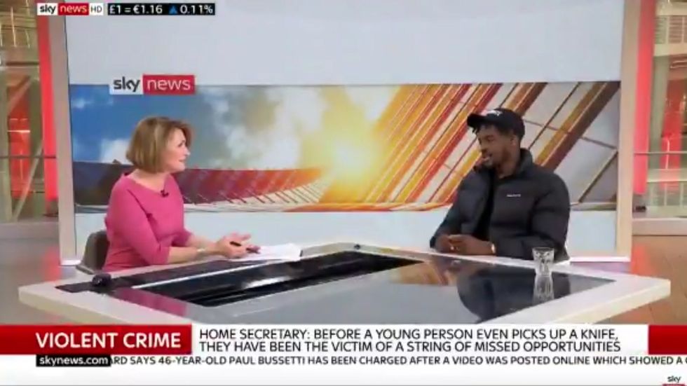 Sky News presenter doesn't appear to understand what a proverb is during interview on youth violence