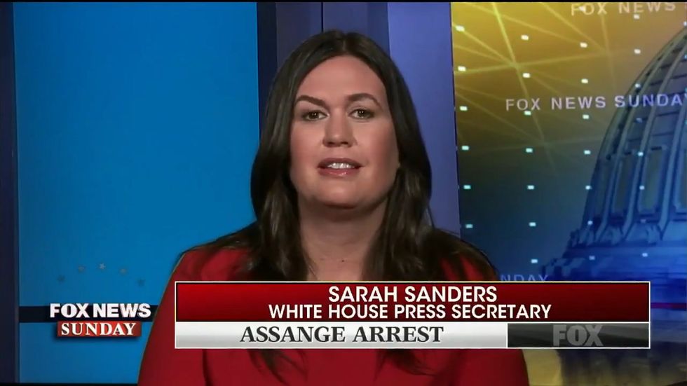 Sarah Sanders insists Trump was joking when he repeatedly praised WikiLeaks in 2016