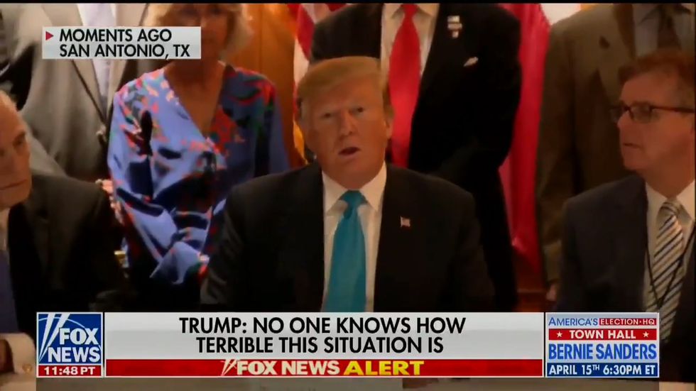 Donald Trump talks about the size of Texas