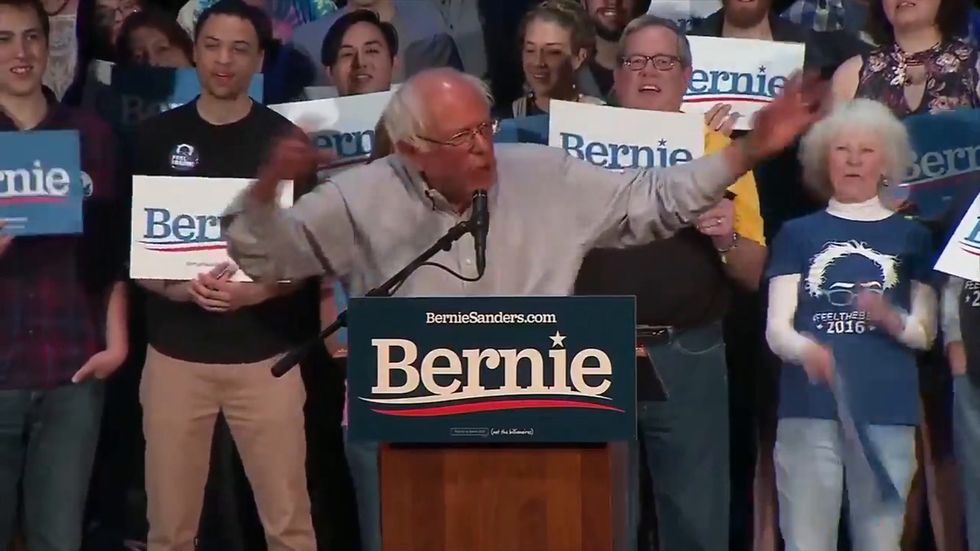 Bernie Sanders mocks Donald Trump's 'wind turbines cause cancer' comments