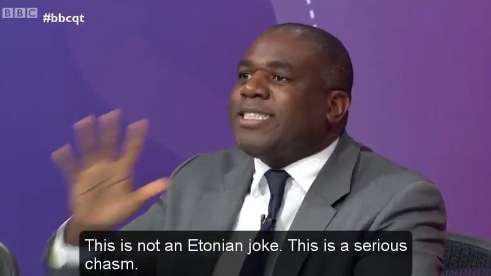 David Lammy:  Brexit 'is not an Etonian joke'