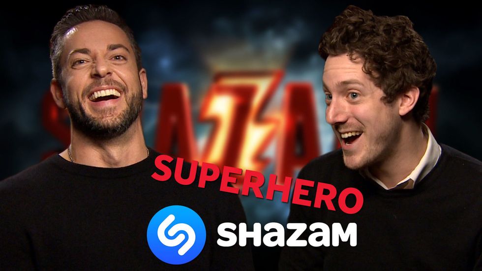 Zachary Levi plays 'Superhero Shazam'