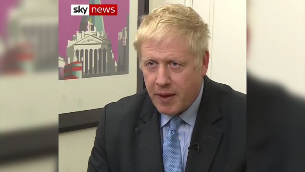 Boris Johnson says that the Brexit process has become satirical