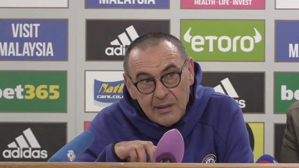 Maurizio Sarri says he is getting used to fans criticisms, after Cardiff win