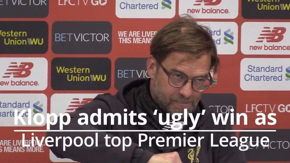 Jugen Klopp happy with 'ugly' win as Liverpool return to Premier League summit