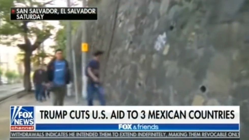 Fox News graphic claims that Trump is cutting funding to '3 Mexican countries'