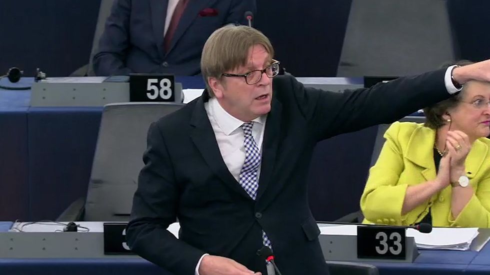 Guy Verhofstadt compares Nigel Farage to Field Marshal Haig from Blackadder