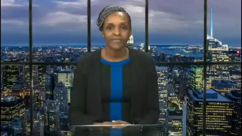 Fiona Onasanya vows to fight on as MP in front of New York City backdrop