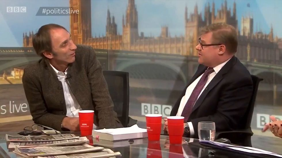 Will Self says every racist voted leave in televised clash  with Conservative MP Mark Francois