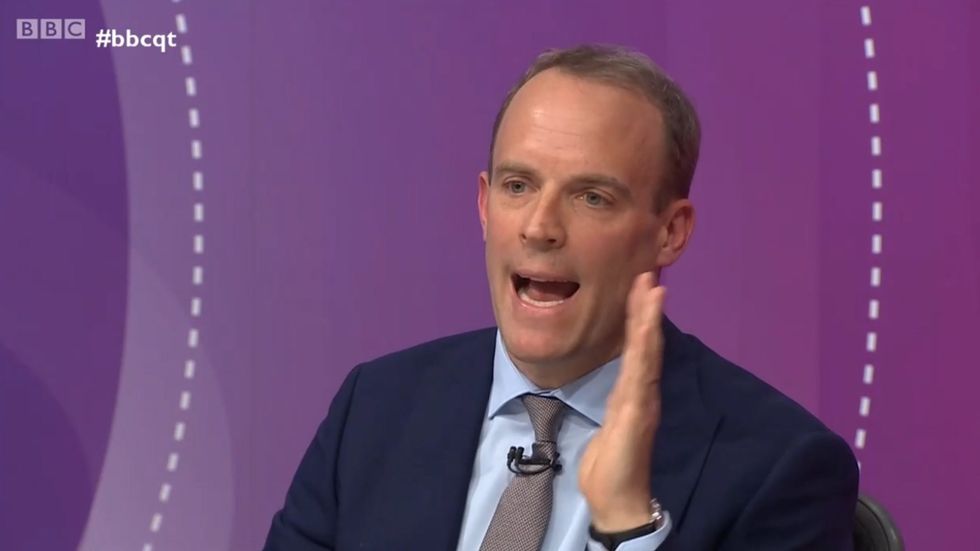 Former Brexit Secretary Dominic Raab is questioned on whether he feels any responsibility for the current situation on Brexit
