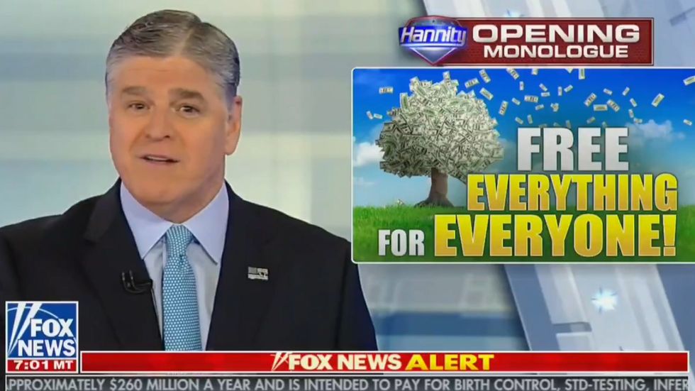 Sean Hannity lists the many proposals of Alexandria Ocasio-Cortez's Green New Deal