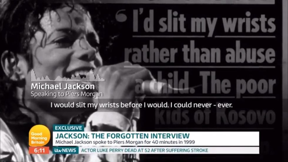 Michael Jackson said he would kill himself before ever harming a child in Piers Morgan interview