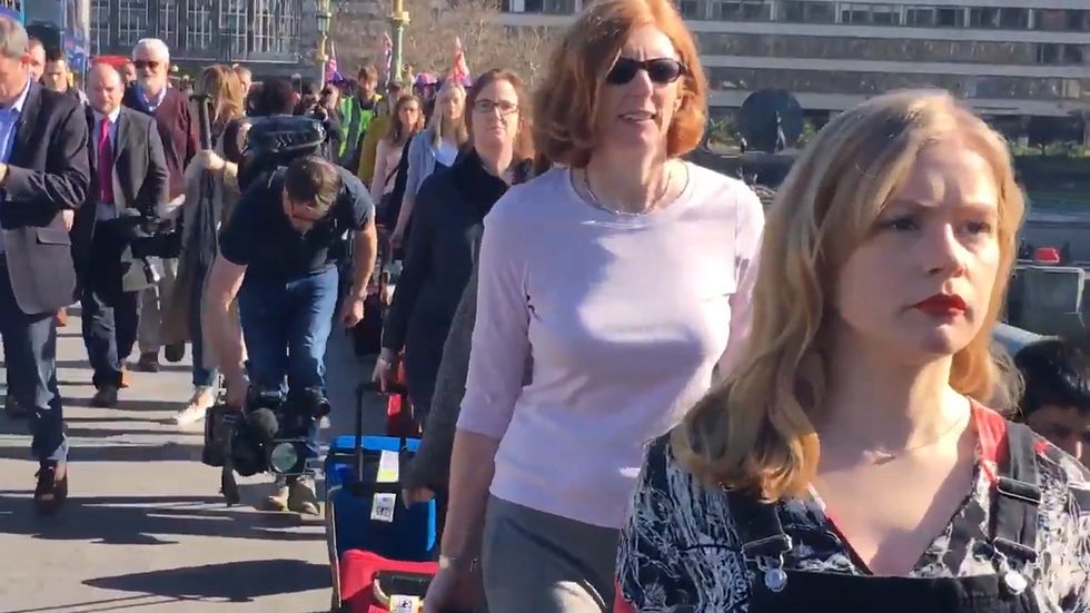 28 women are walking across Westminster Bridge to make a powerful point about abortion