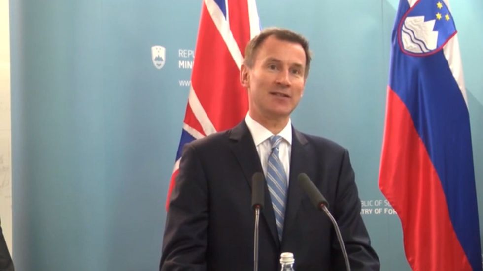 Jeremy Hunt incorrectly calls Slovenia a former 'Soviet vassal state' during speech in Ljubljana