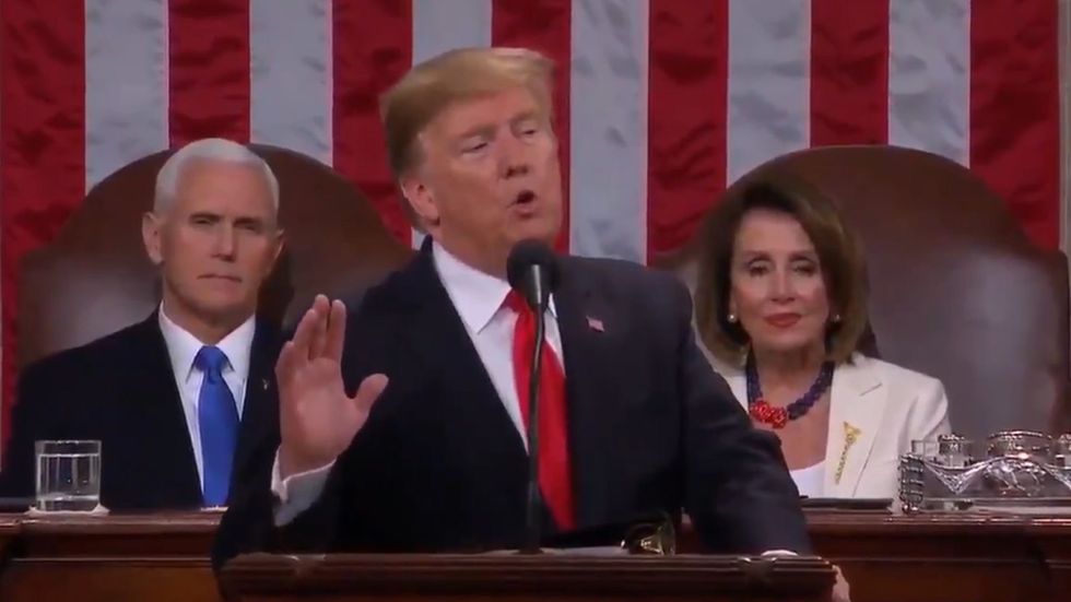 Donald Trump shares latest video of State of the Union address with Lee Greenwood’s God Bless The USA playing