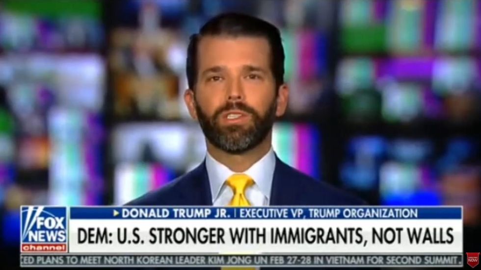 Donald Trump Jr says his family has lived an 'incredible immigrant story'
