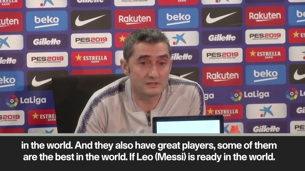 Barcelona boss Ernesto Valverde discusses Lionel Messi involvement in Real Madrid clash
