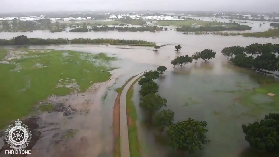 Dam bursts causing flooding in Townsville, Australia