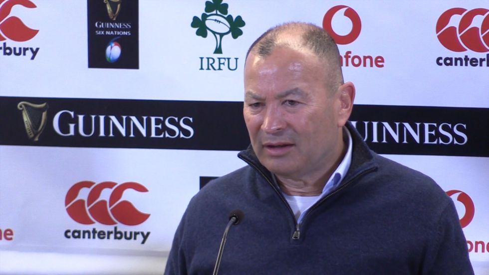 Eddie Jones reacts to England's Six Nations victory over Ireland