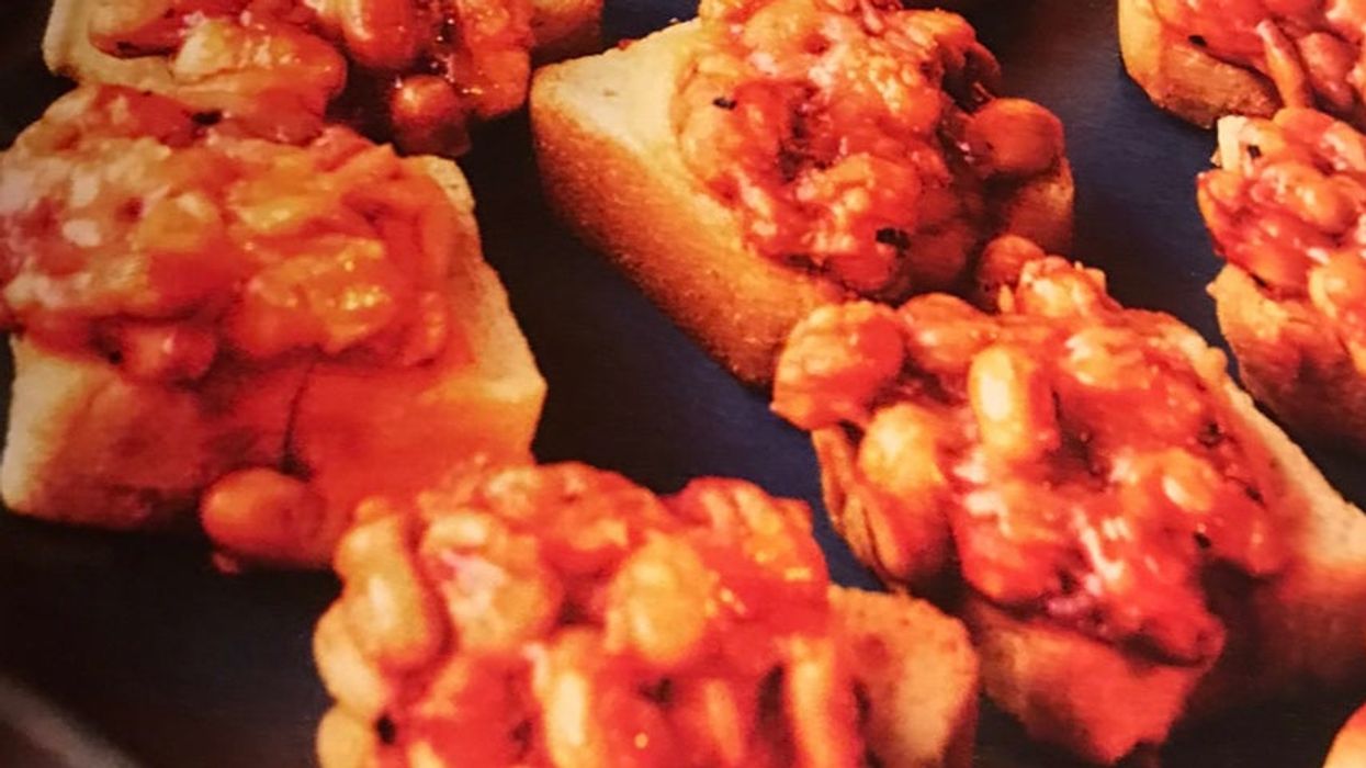 M&S are selling festive beans on toast canapes for £5 and shoppers aren’t impressed