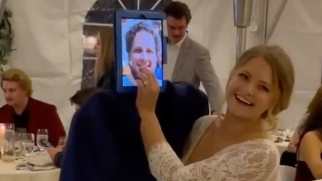 Bride goes to her wedding on her own because her future husband was too ill to attend