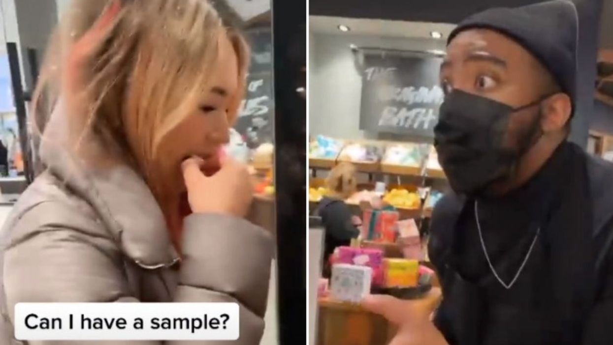 Hilarious TikTok shows Lush customer eating a soap sample because she thought it was food