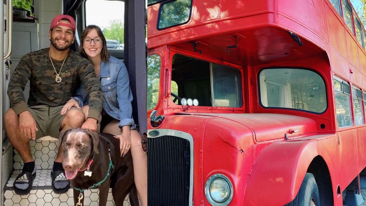 This couple live on the road in a converted bus and are now helping others to do the same