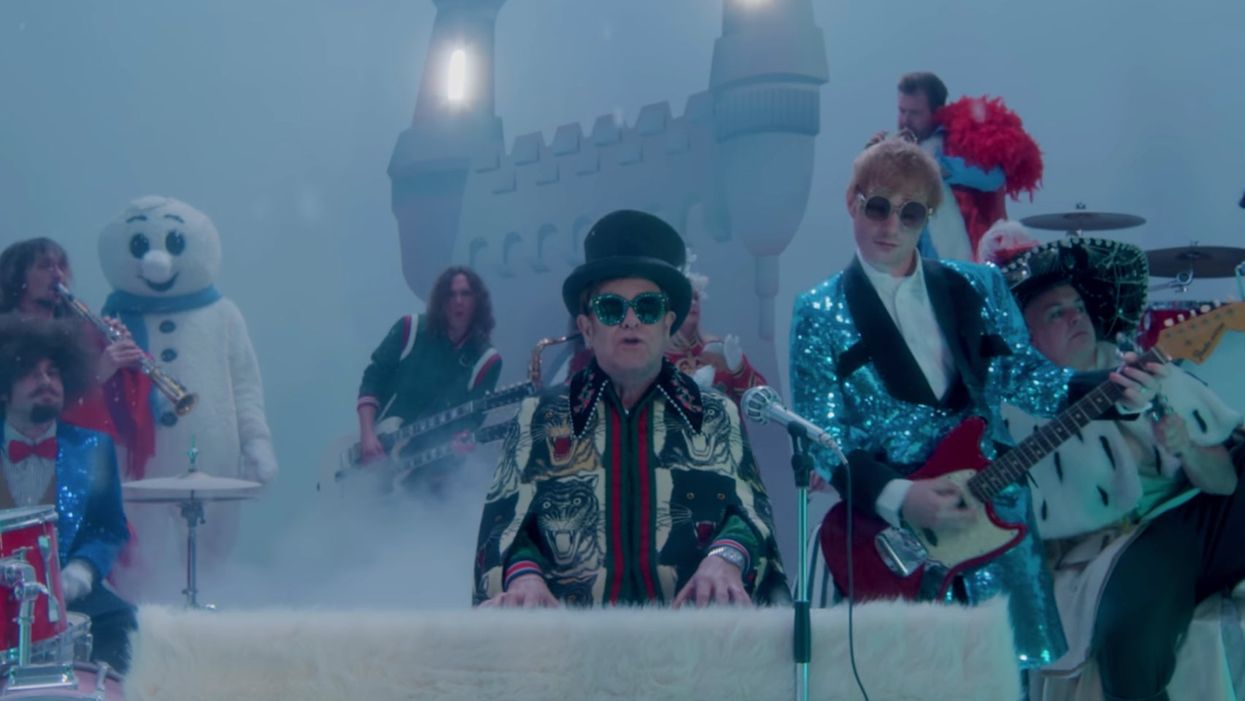 Elton John and Ed Sheeran’s Christmas track could swipe Adele’s number one spot