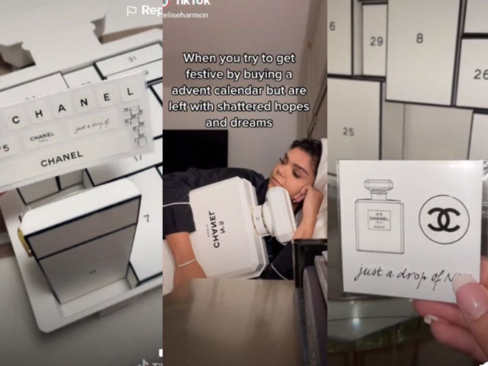 Woman brands £610 Chanel advent calendar 'a joke' as she gets