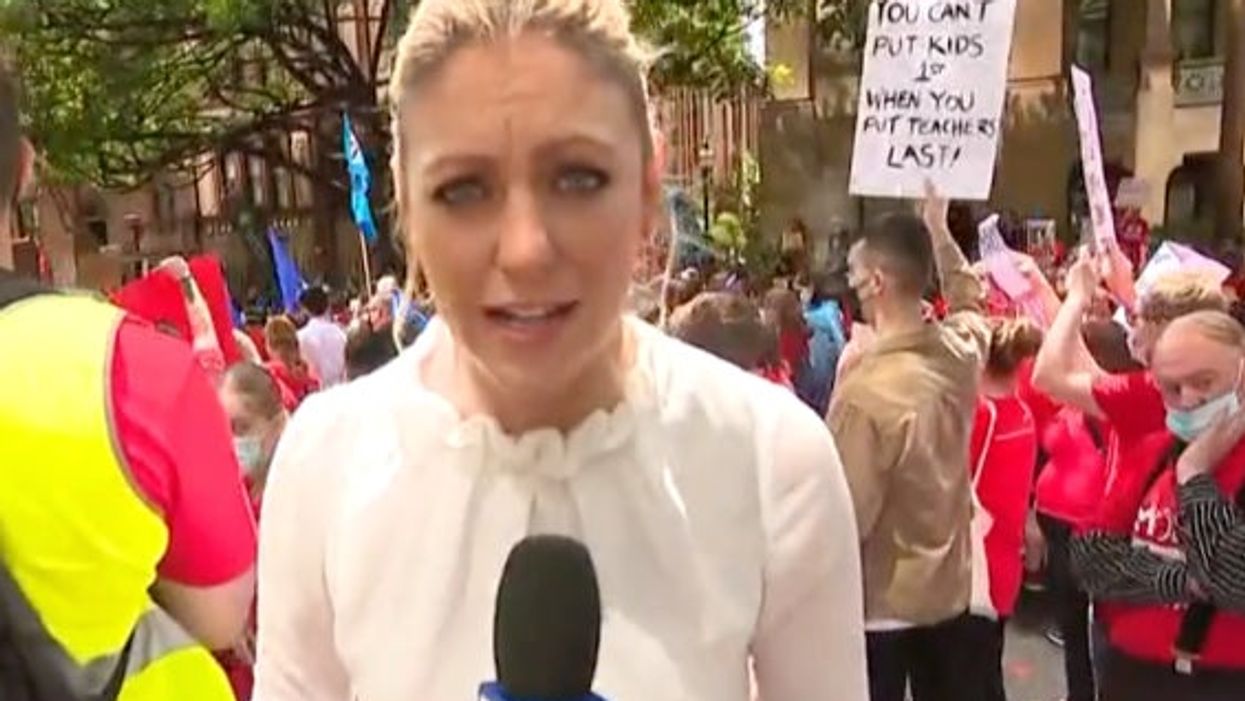 Australian news reporter admits she made an ‘error’ after accidentally dressing as an anti-vaxxer