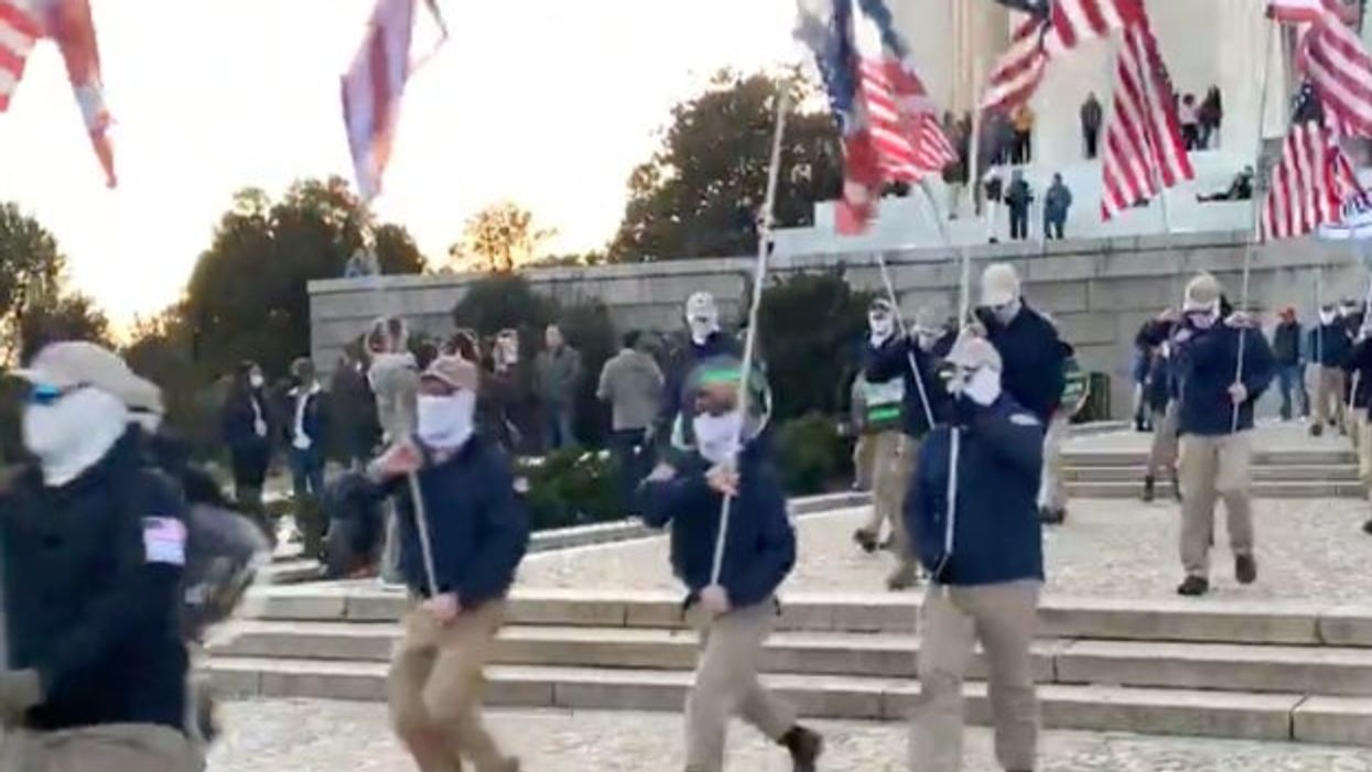 MAGA fans convinced Patriot Front march was an FBI operation ... because none of them were obese