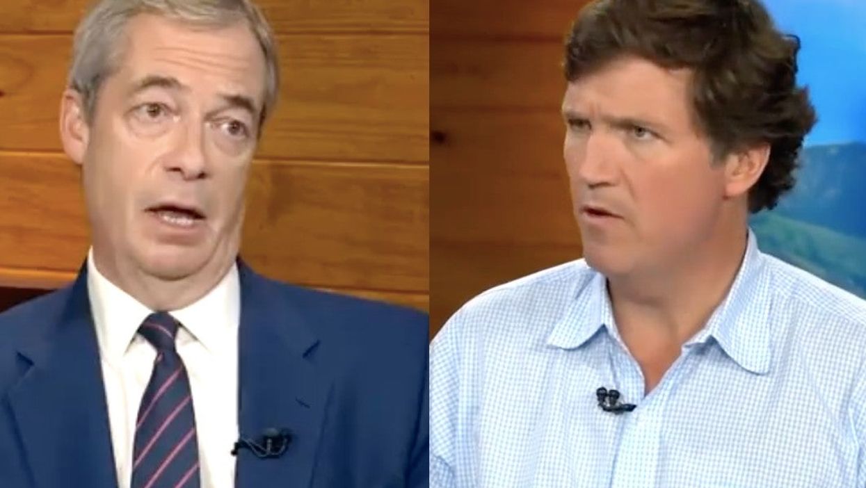 Tucker Carlson tells Nigel Farage that catching Covid ‘feminises’ men and people are very confused