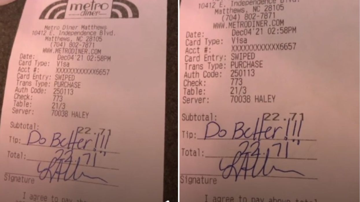 Woman refuses to tip and tells waitress to ‘do better’, sparking fierce TikTok debate