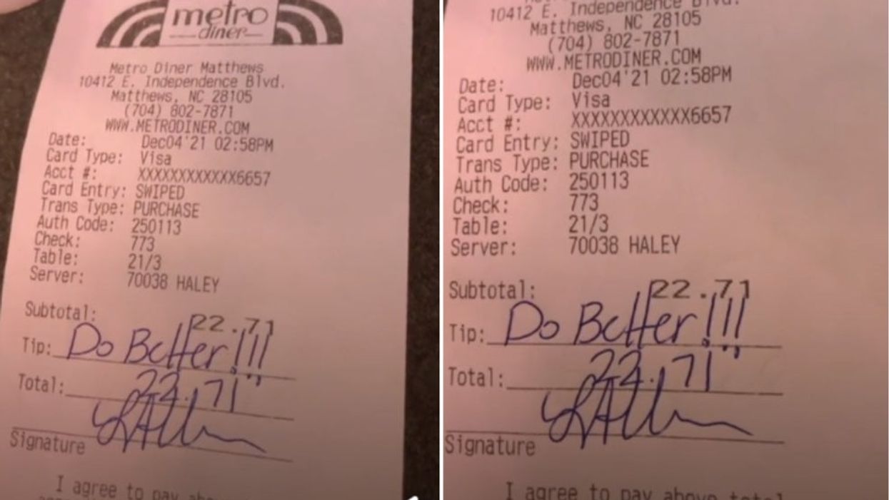 Woman refuses to tip and tells waitress to ‘do better’, sparking fierce TikTok debate