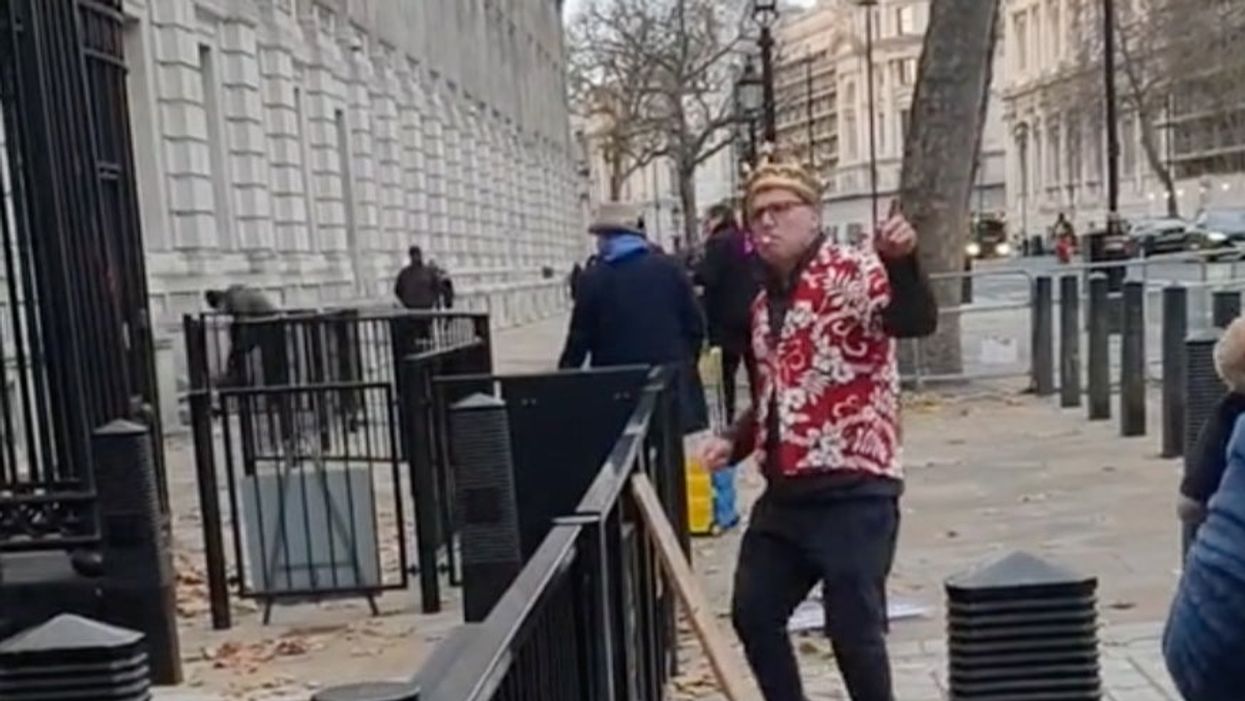 Man is so keen for Downing Street rave that he turns up two weeks early