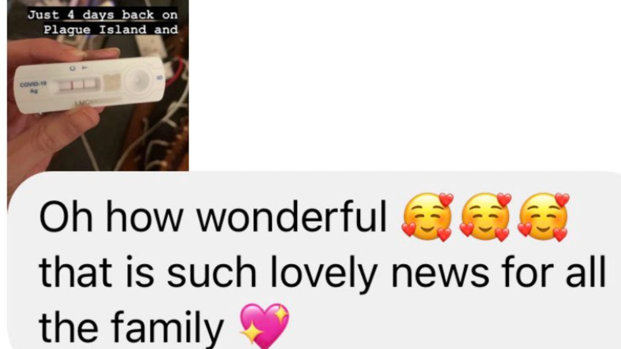 Woman congratulated on positive Covid diagnosis - after aunt mistook photo for pregnancy test