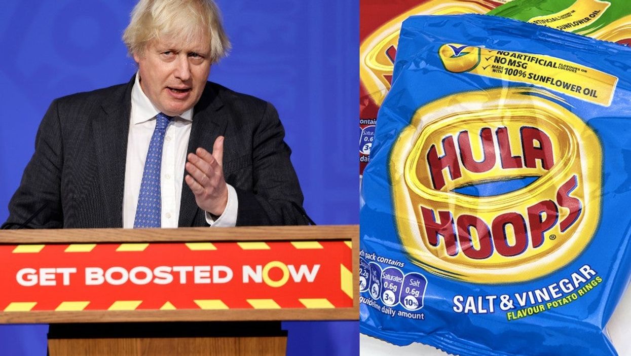 Brits have noticed that the government’s new booster logo looks a lot like a packet of Hula Hoops