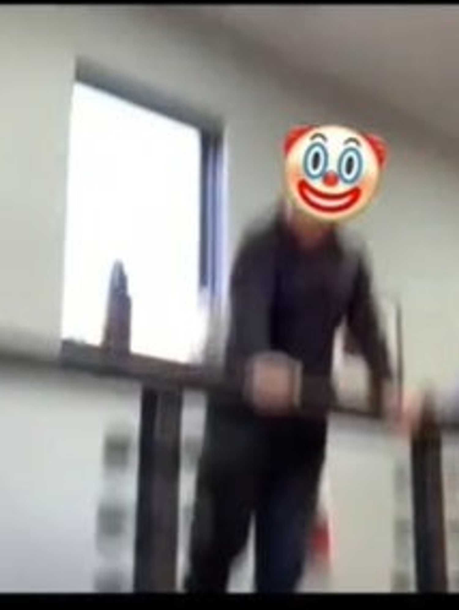 Woman catches man ‘taking picture of her bum’ during her workout