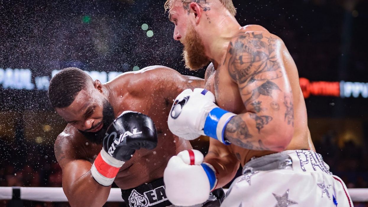 Jake Paul wins Tyron Woodley rematch with a knockout – and divides the internet