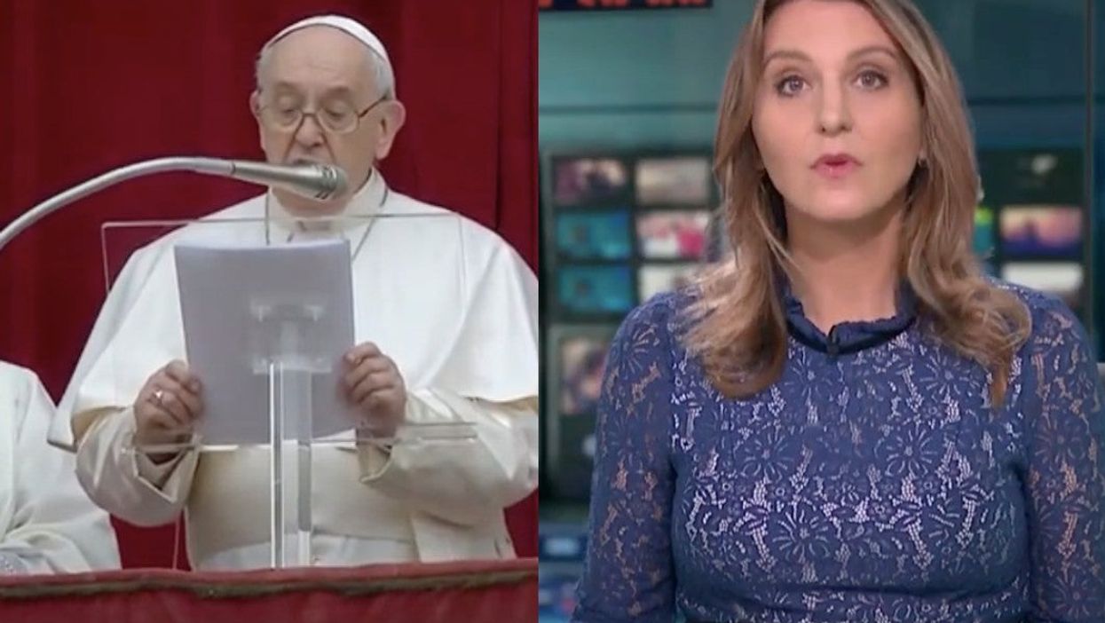 An ITV News presenter accidentally announced The Pope had died in epic live TV blunder