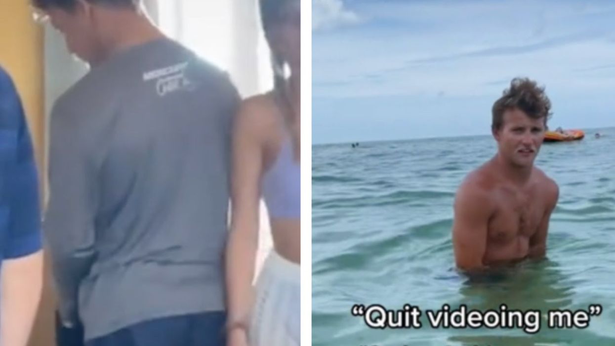 TikTok divided after man left naked on public beach following dissolving shorts prank