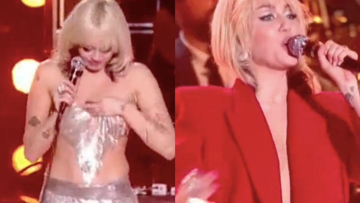 Miley Cyrus effortlessly deals with wardrobe malfunction during New Year’s Eve concert