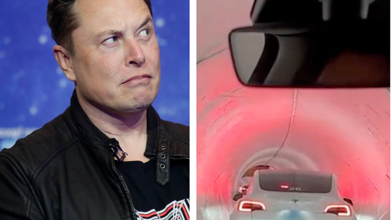 Footage captured of ‘traffic jam’ in Elon Musk’s underground tunnel project