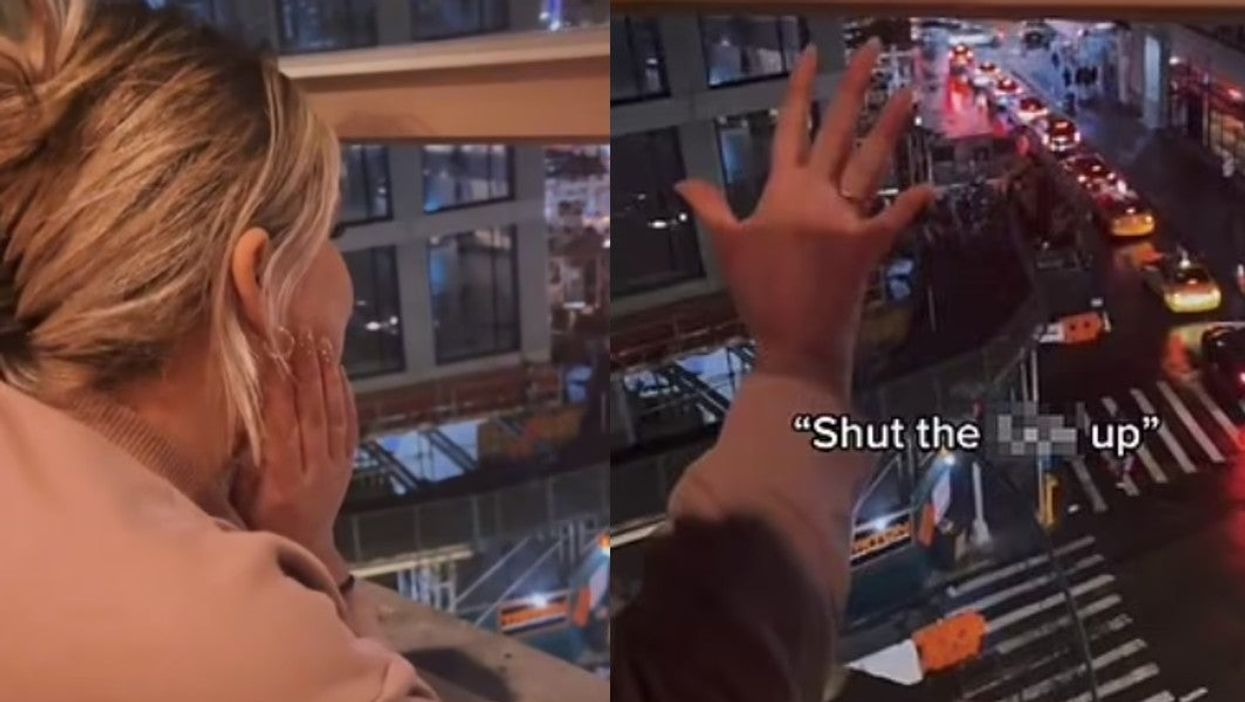 Newly engaged woman told to ‘shut the f**k up’ by passerby in New York after yelling news from apartment
